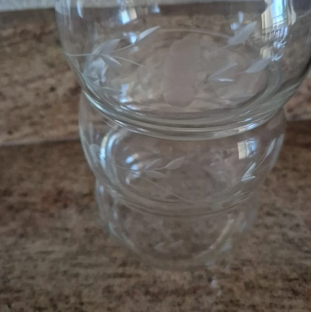 Princess House Heritage Vintage  Clear Three-Tier Glass Canister Candy with Lid
